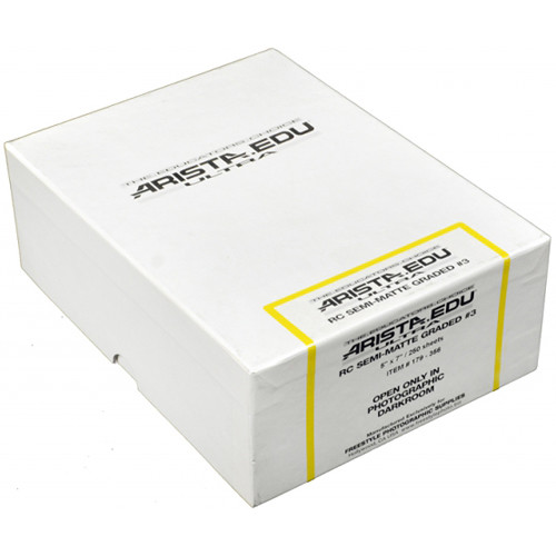 Arista EDU Ultra RC Grade #3 Black & White Photo Paper (Semi-Matte 5 x 7