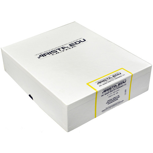 Arista EDU Ultra RC Grade #3 Black & White Photo Paper (Semi-Matte 8 x 10