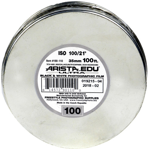 Arista EDU Ultra 100 Black and White Negative Film (35mm Roll Film 100' Roll)