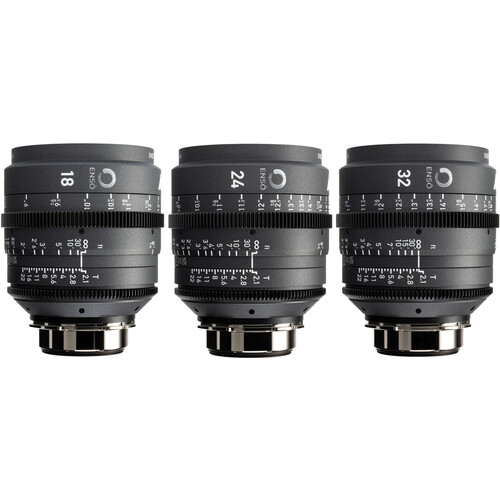 ARRI Ens Prime 18 24 & 32mm 3-Lens Set (ARRI LPL Feet)