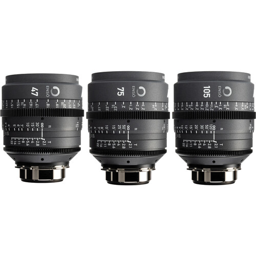 ARRI Ens Prime 47 75 & 105mm 3-Lens Set (ARRI LPL Feet)
