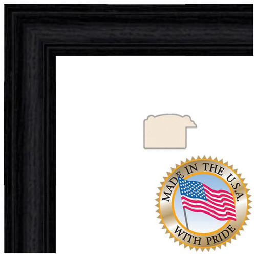 ART TO FRAMES 4083 Black Stain Solid Red Oak Photo Frame (20 x 24
