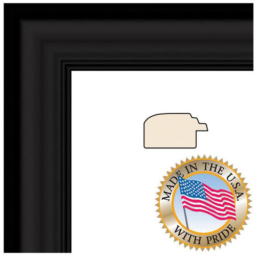 ART TO FRAMES 1418 Satin Black Step Lip Photo Frame (20 x 30