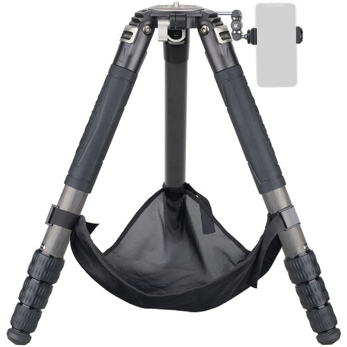ARTCISE AS95C+MA Carbon Fiber Tripod with 75mm Bowl Magic Arm and Smartphone Holder