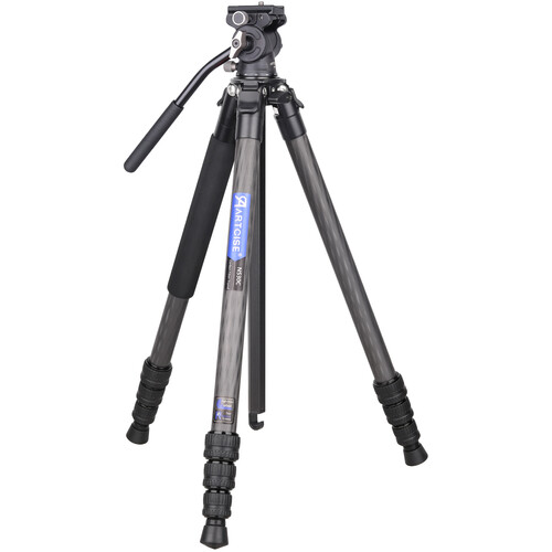 ARTCISE NS30C Compact Portable Tripod with VH03 Fluid Head Pan Head & Center Column