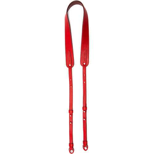 Artisan & Artist Three-Length Adjustable Leather Strap (Red)