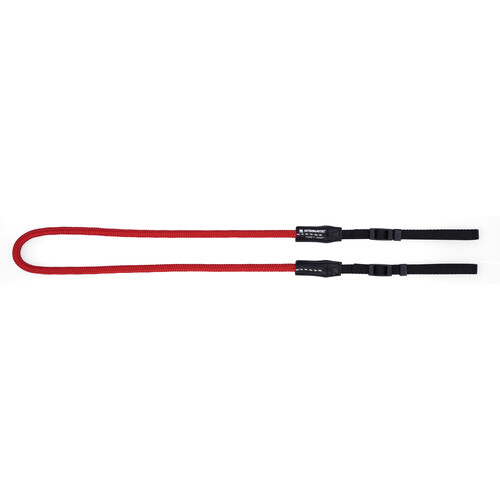 Artisan & Artist ACAM-307A Woven Silk Cord Camera Strap (Red)