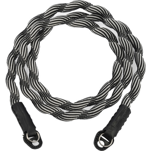 Artisan & Artist Spiral Cord Strap (Black/White 47.2