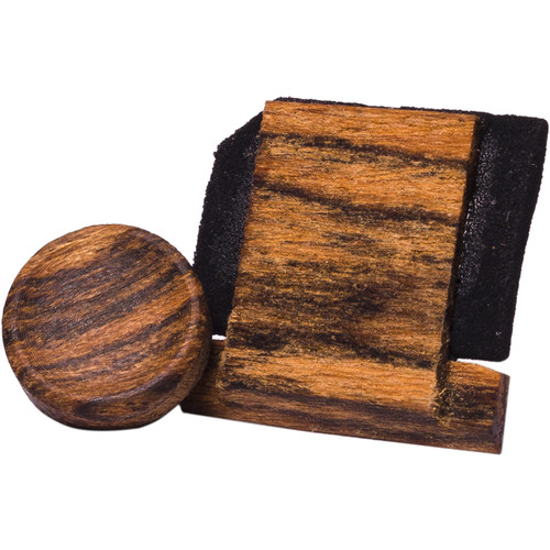 Artisan Obscura Soft Shutter Release & Hot Shoe Cover Set (Small Concave Threaded Bocote Wood)