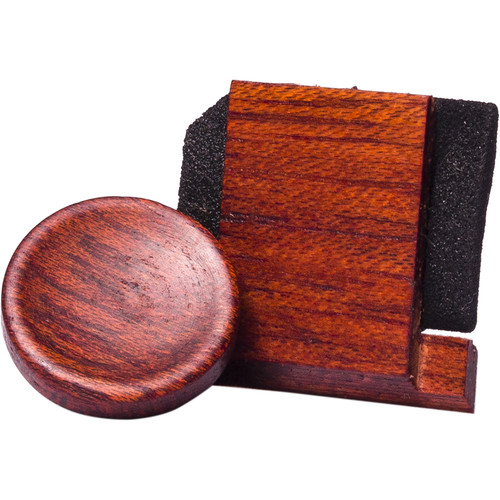 Artisan Obscura Soft Shutter Release & Hot Shoe Cover Set (Large Concave Threaded Bloodwood)