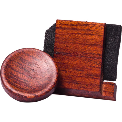 Artisan Obscura Soft Shutter Release & Hot Shoe Cover Set (Small Concave Threaded Bloodwood)