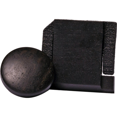 Artisan Obscura Soft Shutter Release & Hot Shoe Cover Set (Small Convex Threaded Ebony Wood)