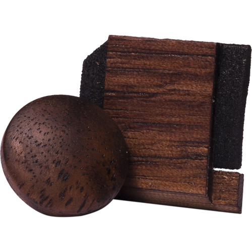 Artisan Obscura Soft Shutter Release & Hot Shoe Cover Set (Small Convex Threaded Walnut Wood)