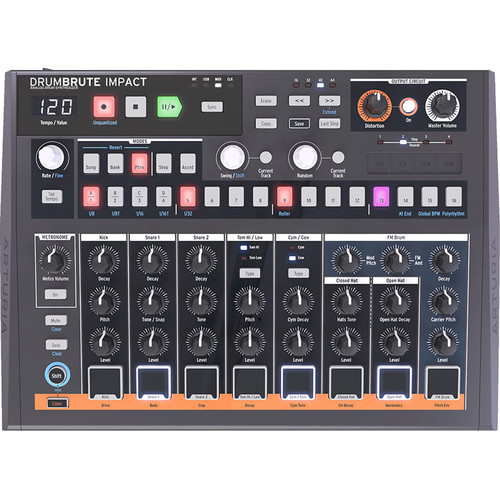 Arturia DrumBrute Impact Analog Drum Machine (Black)
