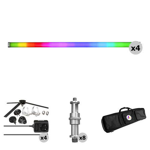 Astera AX1 Pixel Tube RGB LED Tube Light (3.4' 4-Light Kit)