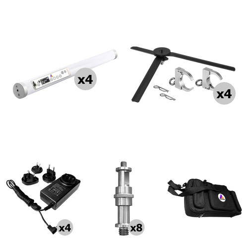 Astera Helios Tube RGB LED Tube Light (1.8' 4-Light Kit)