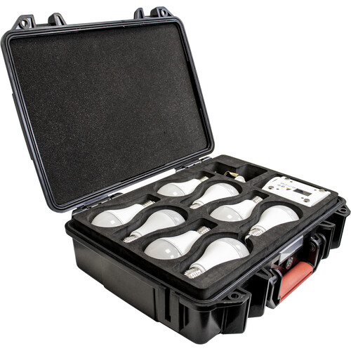 Astera NYX LED Bulbs with PowerStation Case and Accessories (Set of 8)