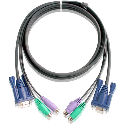 ATEN 2L5002P Slim HDB PS/2 KVM Cable (6 ft)