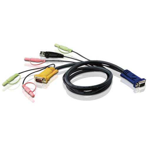 ATEN 2L-5303U USB KVM Cable with Audio Plugs (10')
