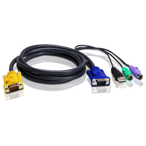 ATEN 2L-5303UP PS/2 USB KVM Cable (10')
