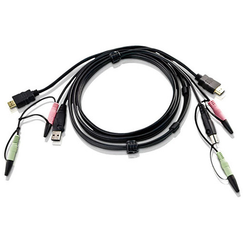 ATEN USB HDMI and Audio KVM Cable (6')