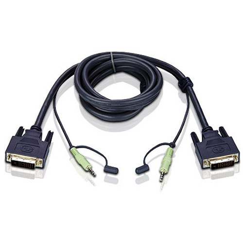 ATEN 2L-7D02V DVI-D KVM Cable with Audio (6')