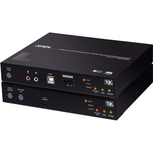 ATEN CE990 USB True 4K DisplayPort/HDMI Optical KVM Extender (6.2 Miles)