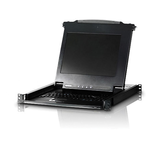 ATEN 17" Single Rail LCD Console CL1000M B&H Photo Video