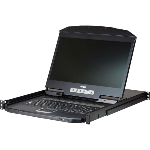 ATEN 8-Port PS/2-USB VGA Single-Rail Wid