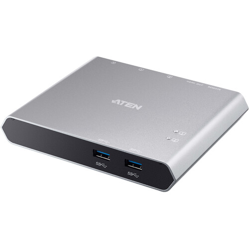 ATEN US3310 2-Port USB 3.2 Gen 1 Sharing Switch with Power Pass-Through