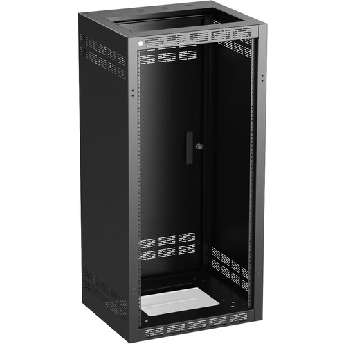 AtlasIED 124-18 Stand-Alone Floor Cabinet with Fixed Rails (24 RU)