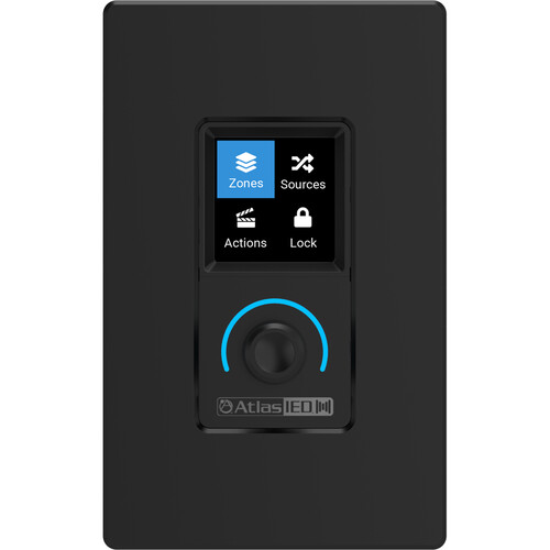AtlasIED Atmosphere C-ZSV Zone Source and Volume Wall Controller (Black)