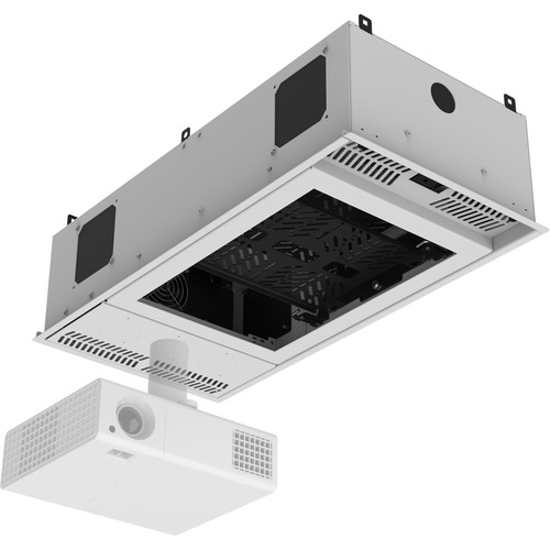 AtlasIED CR212P Ceiling-Mounted Equipment Rack with Precision Projector Pole Adapter