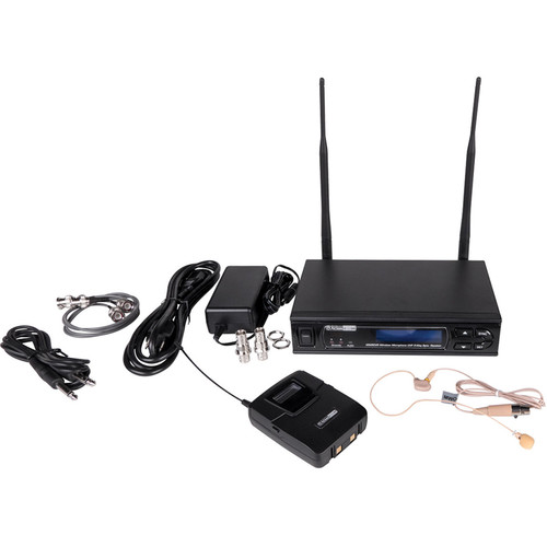AtlasIED MW100BP-OE Wireless Cardioid Earset Microphone System (566 to 586 MHz)