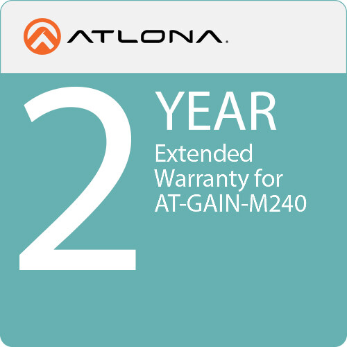 Atlona 2-Year Extended Warranty for AT-GAIN-M240