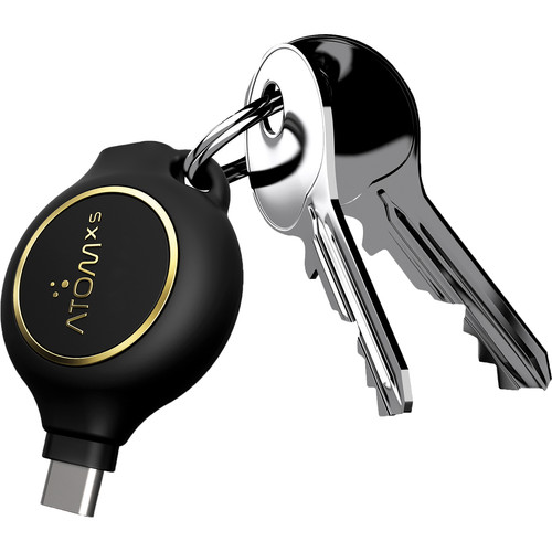 AtomXS 3-Hour Key Chain Emergency Charger (1300mAh, USB Type-C)