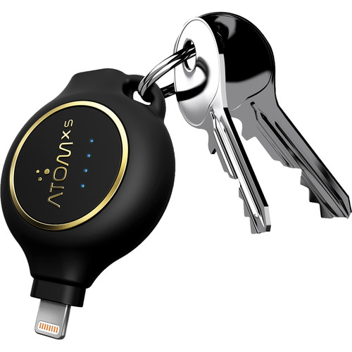 AtomXS 3-Hour Key Chain Emergency Charger (1300mAh Lightning)