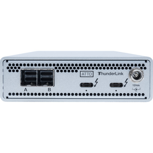 ATTO Technology ThunderLink SH 3128 Thunderbolt 3 to 12 Gb/s SAS/SATA Adapter (US Power Cord)