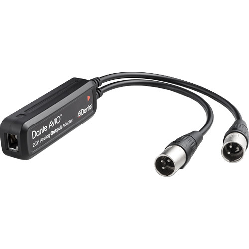 Audinate Dante AVIO 2-Channel XLR Analog Output Adapter for Dante Audio Network
