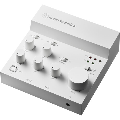 Audio-Technica AT-UMX3 Livestreaming USB Audio Mixer (White)