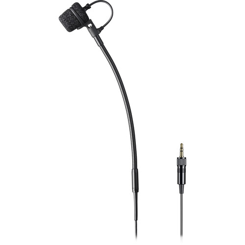 Audio-Technica ATM355VFCLM3 Clip-On Cardioid Condenser Instrument Microphone for Wireless (Sennheiser 3.5mm Connector)