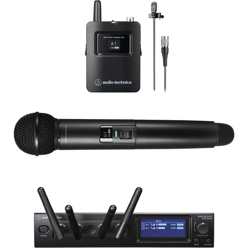 Audio-Technica ATW-1423/L System 20 PRO 2-Person Digital Wireless Combo Microphone System (2.4 GHz)