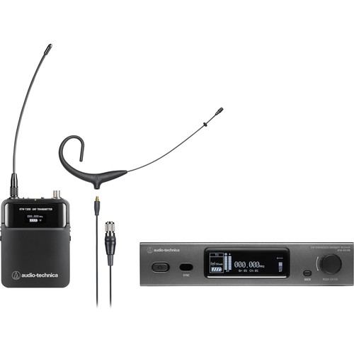 Audio-Technica ATW-3211N/892x 3000 Series Network Wireless Omni Earset Microphone System (Black DE2: 470 to 530 MHz)