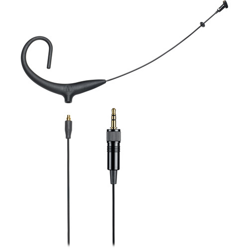 Audio-Technica BP894xCLM3 MicroSet Cardioid Condenser Headworn Microphone and Detachable Cable (Black 3.5mm Locking)