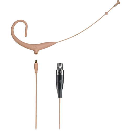 Audio-Technica BP894xCT4-TH MicroSet Cardioid Condenser Headworn Microphone and Detachable Cable (Beige TA4F)