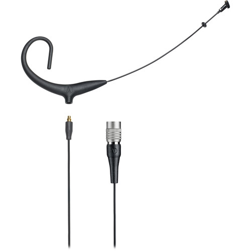 Audio-Technica BP894xcW MicroSet Cardioid Condenser Headworn Microphone and Detachable Cable (Black 4-Pin Hirose)