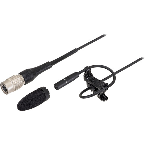 Audio-Technica BP898cW Subminiature Cardioid Lavalier Microphone (Black cW-Style Connector)