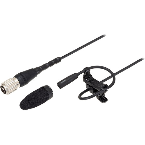 Audio-Technica BP899cH Subminiature Omnidirectional Lavalier Microphone (Black cH-Style Connector)