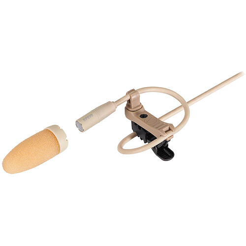 Audio-Technica BP899cT4-TH Subminiature Omnidirectional Lavalier Microphone (Theater-Beige TA4F Connector)