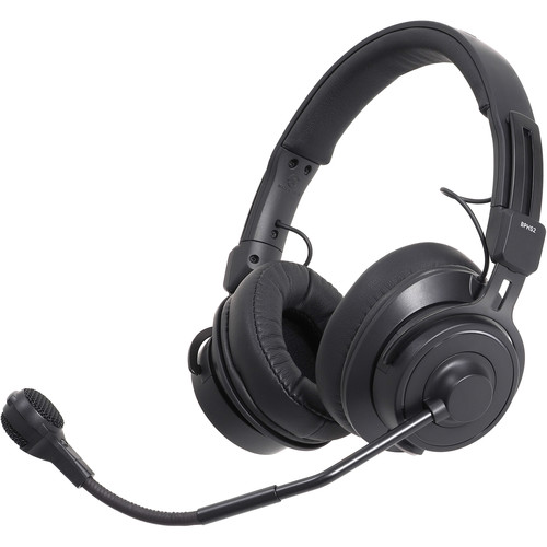 Audio-Technica BPHS2 Stereo Broadcast Headset with Hypercardioid Dynamic Boom Microphone (Unterminated)